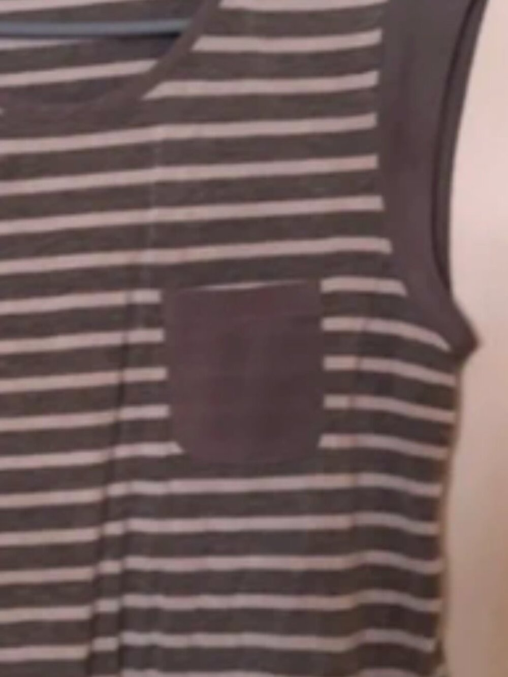 Womens Sleeveless Striped Top - Picture 2 of 2